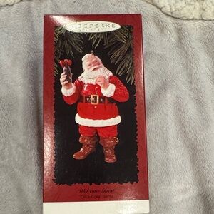 Hallmark Coca-Cola Santa Ornament “Welcome Guest”